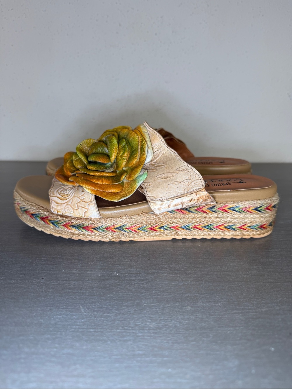 L’Artiste Balharbor Women’s Sandals Size 10-10.5 Leather Boho Comfort Shoes - Picture 4 of 11